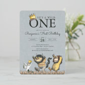 Wo die wilden Dinge sind 1. Geburtstag Einladung (Stehend vorne)