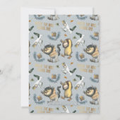 Wo die wilden Dinge sind 1. Geburtstag Einladung (Rückseite)