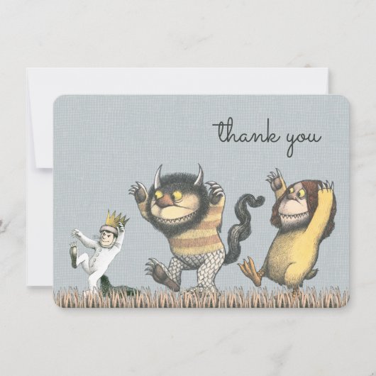 Wo die wilden Dinge sind Babydusche Danke (Vorderseite)