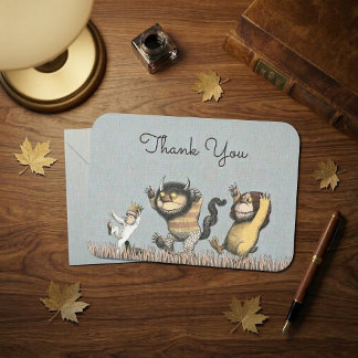 Wo die wilden Dinge sind Babydusche Danke Einladung