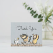 Wo die wilden Dinge sind Babydusche Danke Postkarte (Stehend Vorderseite)