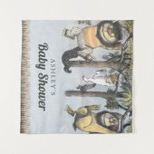 Wo die wilden Dinge sind | Babydusche Wandteppich (Vorderseite (Horizontal))