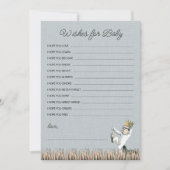 Wo die wilden Dinge sind Babydusche Wünsche Mitteilungskarte (Vorderseite)