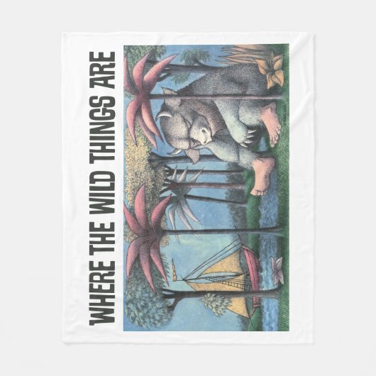 Wo die wilden Dinge sind | Buchabdeckung Fleecedecke (Vorderseite)