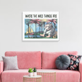 Wo die wilden Dinge sind | Buchabdeckung Leinwanddruck (Insitu (Wohnzimmer))