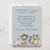 Wo die wilden Dinge sind | Buchsignatur Einladung (Vorderseite)