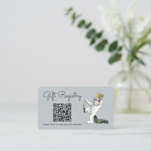 Wo die wilden Dinge sind - Geschenkregister Begleitkarte (Stehend Vorderseite)