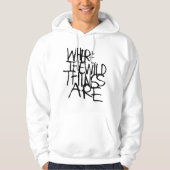Wo die wilden Dinge sind | Handschriftlich Hoodie (Vorderseite)