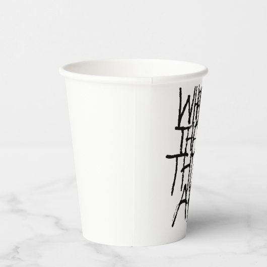 Wo die wilden Dinge sind | Handschriftlich Pappbecher (Rechts)