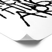 Wo die wilden Dinge sind | Handschriftlich Poster (Ecke)