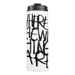 Wo die wilden Dinge sind Handschriftlich Thermosbecher