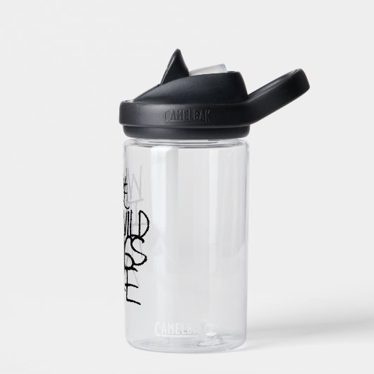 Wo die wilden Dinge sind | Handschriftlich Trinkflasche (Links)