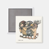 Wo die wilden Dinge sind | Kreaturen Magnet (Vorderseite/Rückseite)