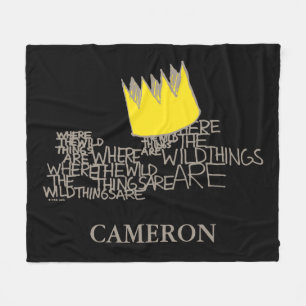 Wo die wilden Dinge sind   Krone   Name hinzufügen Fleecedecke