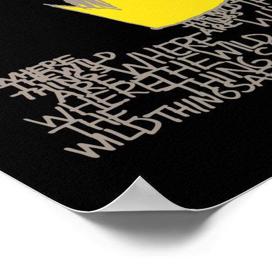 Wo die wilden Dinge sind | Krone Poster (Ecke)