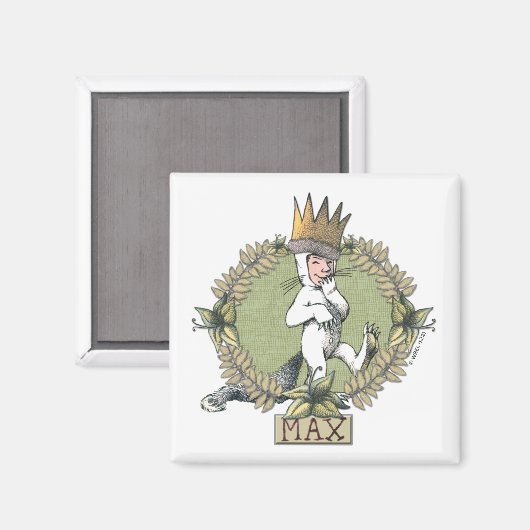 Wo die wilden Dinge sind | Max. Abzeichen Magnet (Vorderseite/Rückseite)