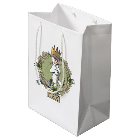 Wo die wilden Dinge sind | Max. Abzeichen Mittlere Geschenktüte (Rückseite Schrägansicht)
