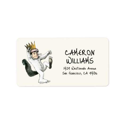 Wo die wilden Dinge sind | Max Adressaufkleber (Vorne)