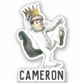 Wo die wilden Dinge sind | Max Aufkleber (Vorderseite)