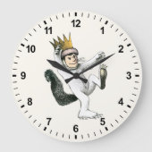 Wo die wilden Dinge sind | Max Große Wanduhr (Vorderseite)