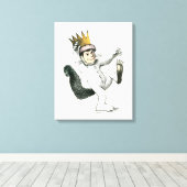 Wo die wilden Dinge sind | Max Leinwanddruck (Insitu (Holzboden))