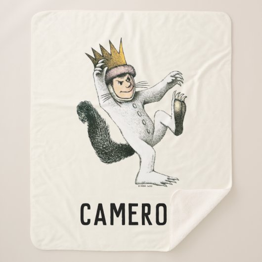 Wo die wilden Dinge sind | Max | Name hinzufügen Sherpadecke (Vorderseite)