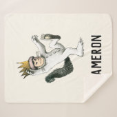 Wo die wilden Dinge sind | Max | Name hinzufügen Sherpadecke (Vorderseite (Horizontal))