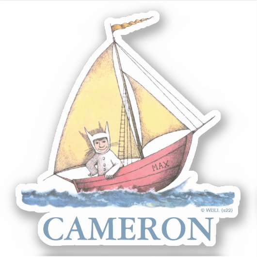 Wo die wilden Dinge sind | Max Sailing Aufkleber (Vorderseite)