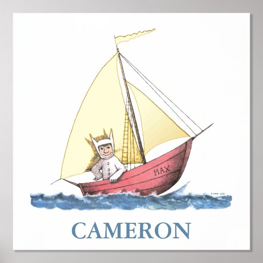 Wo die wilden Dinge sind | Max Sailing Foliendrucke (Vorderseite)