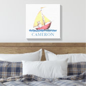 Wo die wilden Dinge sind | Max Sailing Leinwanddruck (Insitu (Schlafzimmer))