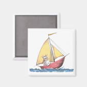 Wo die wilden Dinge sind | Max Sailing Magnet (Vorderseite/Rückseite)