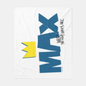 Wo die wilden Dinge sind | Max und Krone Fleecedecke (Vorderseite)