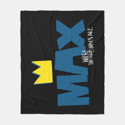 Wo die wilden Dinge sind | Max und Krone Fleecedecke (Vorderseite)