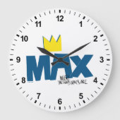 Wo die wilden Dinge sind | Max und Krone Große Wanduhr (Vorderseite)