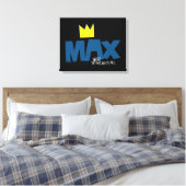 Wo die wilden Dinge sind | Max und Krone Leinwanddruck (Insitu (Schlafzimmer))