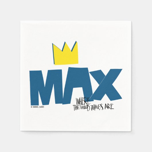 Wo die wilden Dinge sind | Max und Krone Serviette (Vorderseite)