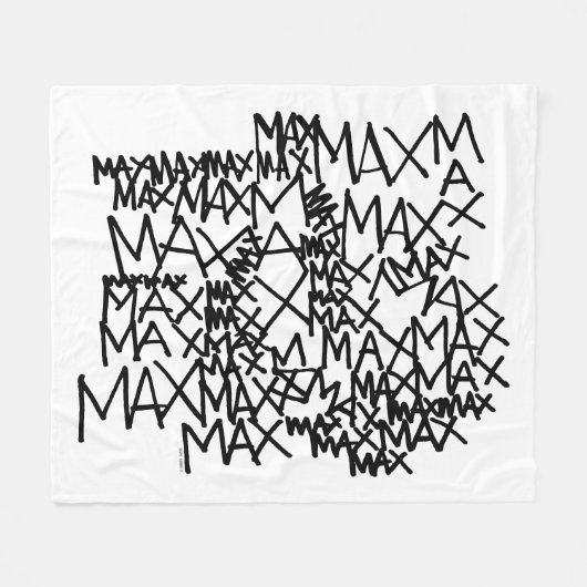 Wo die wilden Dinge sind | Max wiederholt Fleecedecke (Vorderseite (Horizontal))