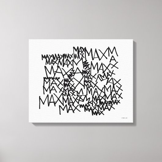 Wo die wilden Dinge sind | Max wiederholt Leinwanddruck (Vorderseite)