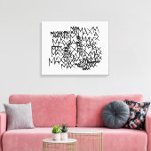 Wo die wilden Dinge sind | Max wiederholt Leinwanddruck (Insitu (Wohnzimmer))