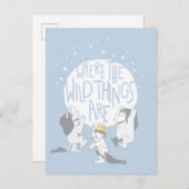 Wo die wilden Dinge sind | Mond und Stars Postkarte (Vorne/Hinten)