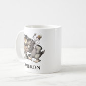 Wo die wilden Dinge sind | Name hinzufügen Kaffeetasse (Vorderseite Links)