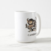 Wo die wilden Dinge sind | Name hinzufügen Kaffeetasse (VorderseiteRechts)
