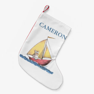 Wo die wilden Dinge sind Name hinzufügen Kleiner Weihnachtsstrumpf