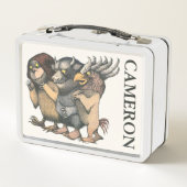 Wo die wilden Dinge sind | Name hinzufügen Metall Brotdose (Rückseite)