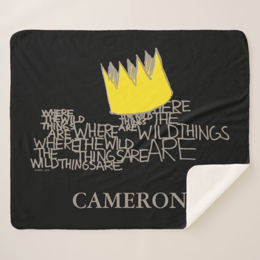 Wo die wilden Dinge sind | Name hinzufügen Sherpadecke (Vorderseite (Horizontal))