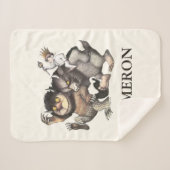 Wo die wilden Dinge sind | Name hinzufügen Sherpadecke (Vorderseite (Horizontal))