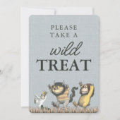 Wo die wilden Dinge sind | Nehmen Sie eine Leckere Einladung (Vorderseite)