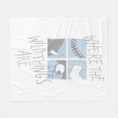 Wo die wilden Dinge sind | Square Graphic Fleecedecke (Vorderseite (Horizontal))