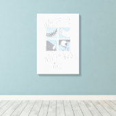 Wo die wilden Dinge sind | Square Graphic Leinwanddruck (Insitu (Holzboden))