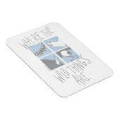 Wo die wilden Dinge sind | Square Graphic Magnet (Rechte Seite)